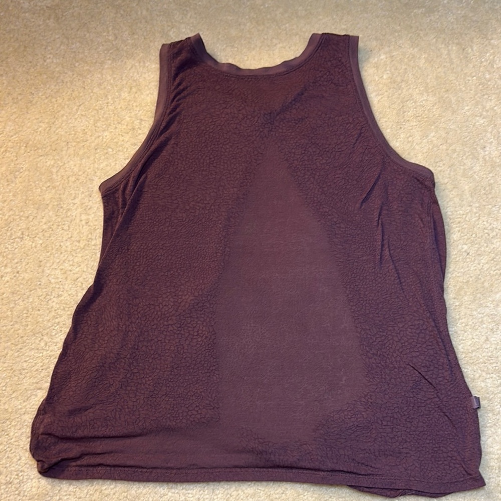 Lululemon Meet Halfway Tank Twist Open Tie Polar Shift Veil Antique Bark Small